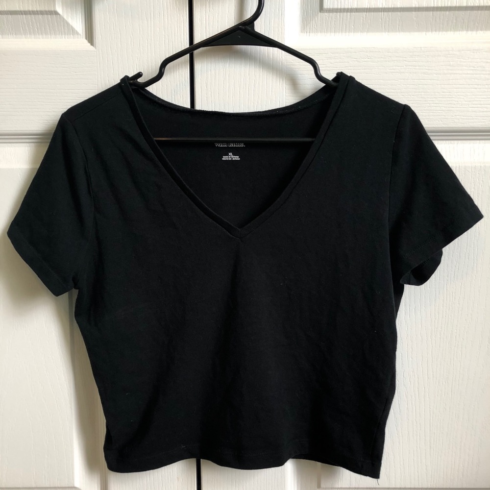Black Crop Top XL